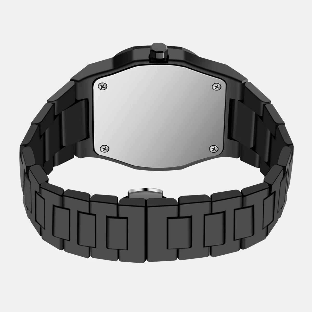 Arabic Carbon Fiber body men's watch (46gm weight)-full black