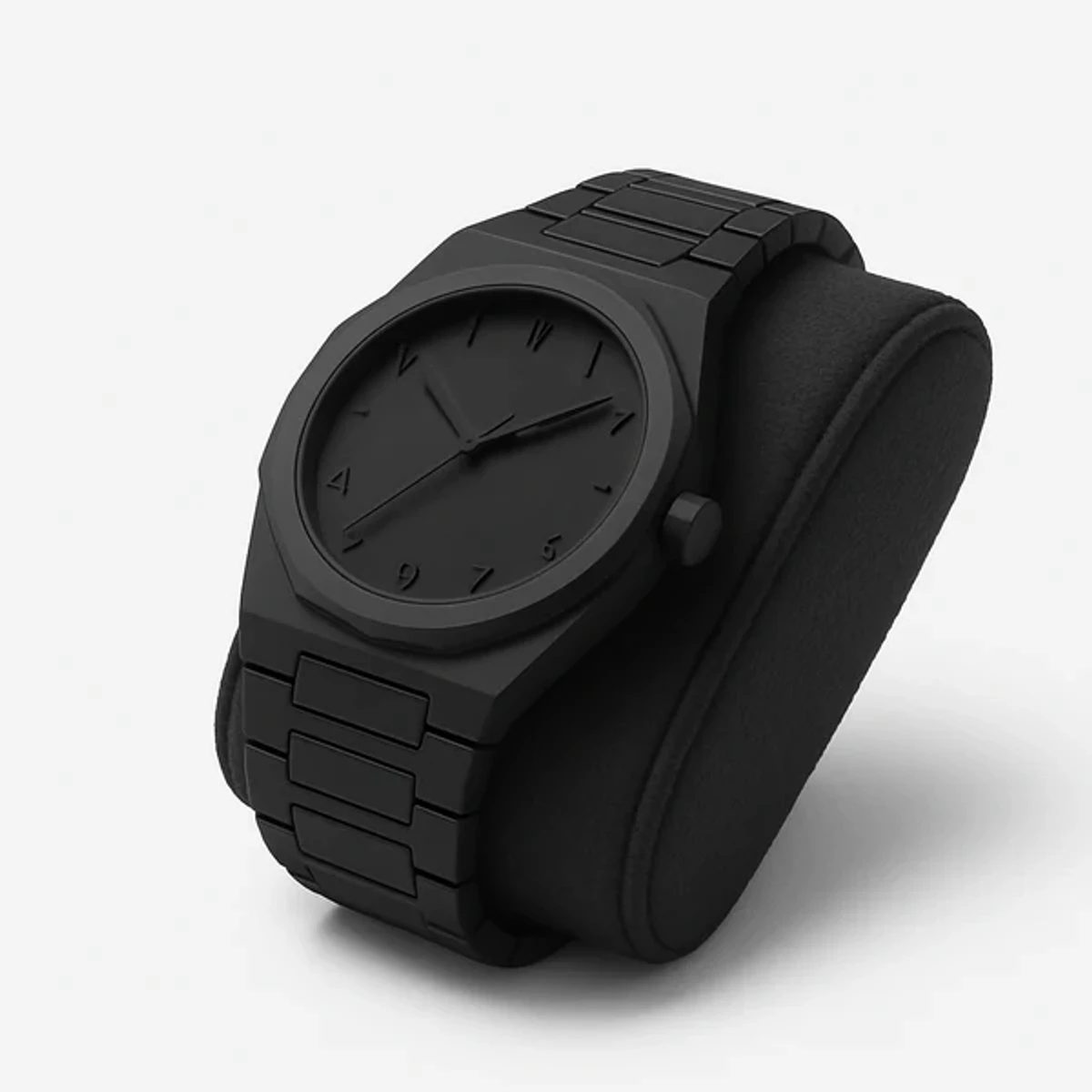 Arabic disit  Carbon Fiber body men's watch (46gm weight)-full black